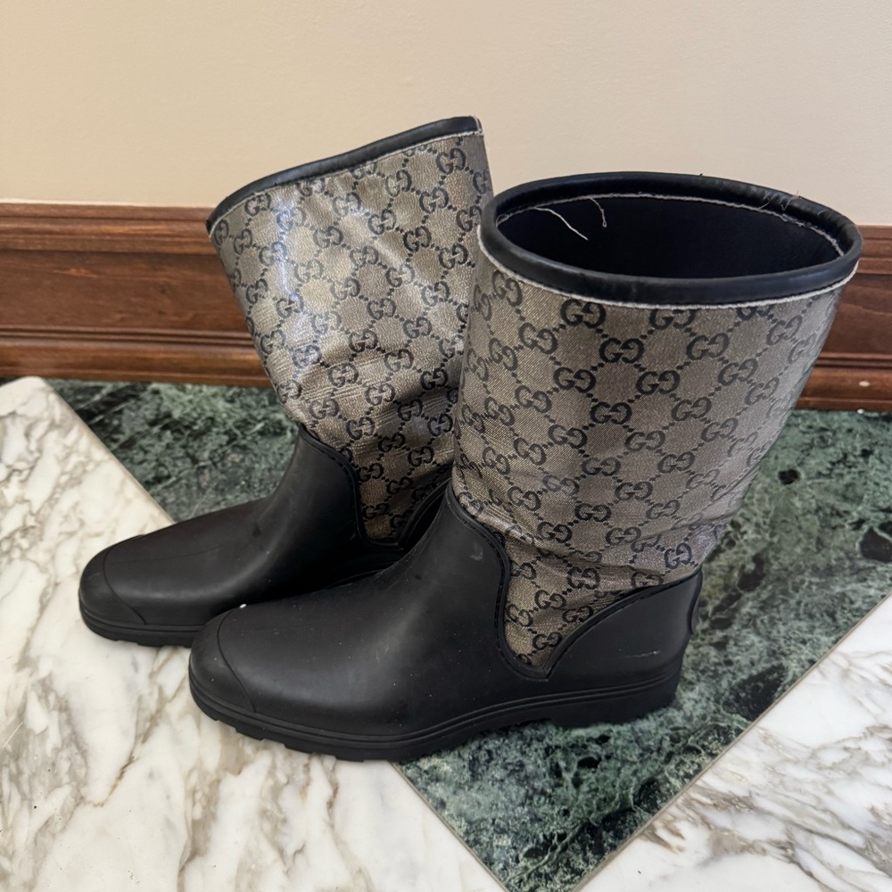 Gucci Guccissima Rubber Rainboots